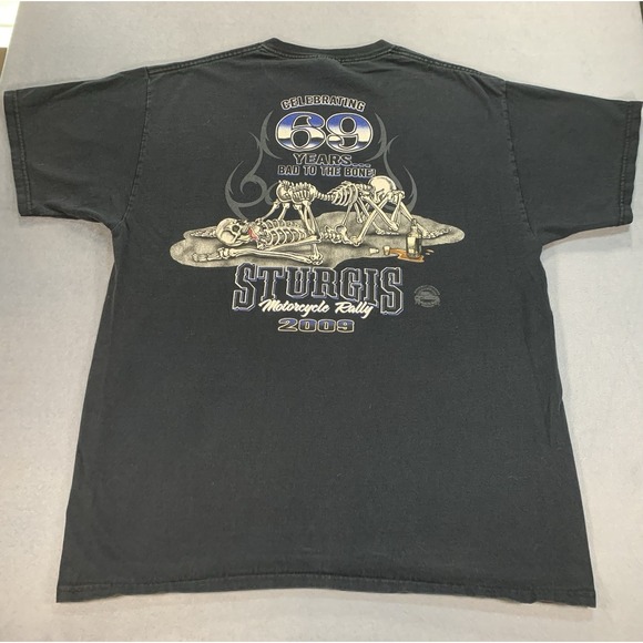 Sturgis Other - Biker 2009 Sturgis 69th Black Hills Motorcycle Rally Black Size XL T-Shirt Mens